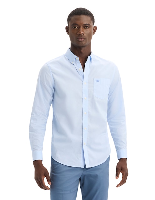 Camisa casual Dockers de algodón manga larga para hombre