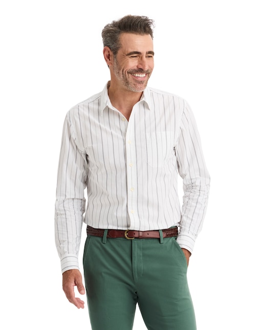 Camisa casual Dockers de algodón manga larga para hombre