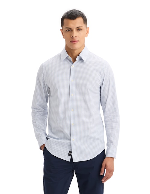 Camisa casual Dockers de algodón manga larga para hombre