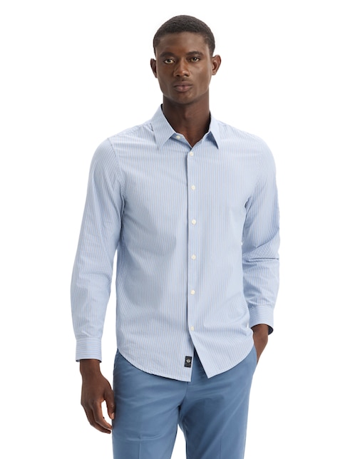 Camisa casual Dockers de algodón manga larga para hombre