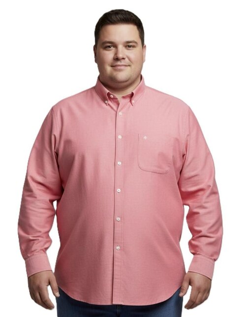 Camisa casual Michel Blanc manga larga para hombre