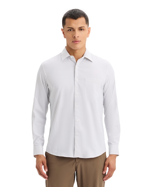 Camisa casual Dockers manga larga para hombre