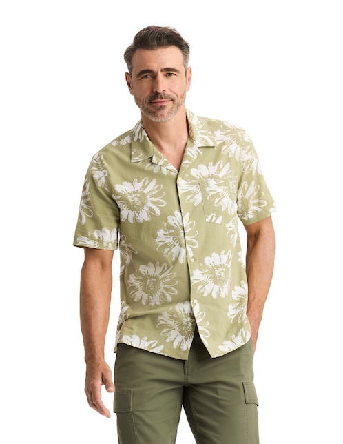 Camisa casual Dockers de algodón manga corta para hombre
