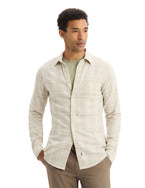 Camisa casual Dockers manga larga para hombre