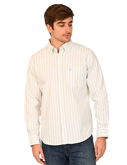 Camisa casual de algodón manga larga para hombre 1