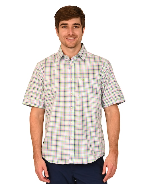 Camisa casual de algodón manga corta para hombre 1