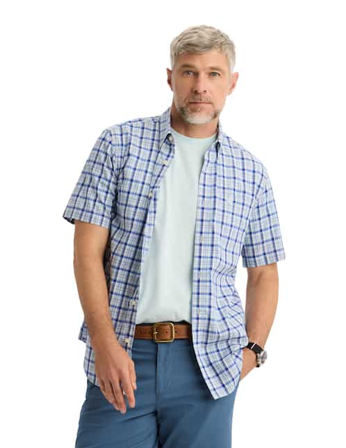 Camisa casual Dockers de algodón manga corta para hombre