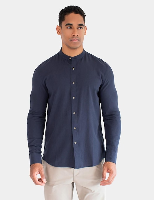 Camisa casual Generra manga larga para hombre