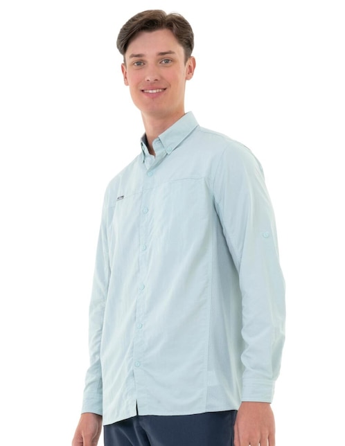 Camisa casual manga larga para hombre 1