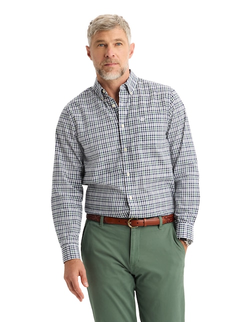 Camisa de vestir Dockers de algodón manga larga para hombre