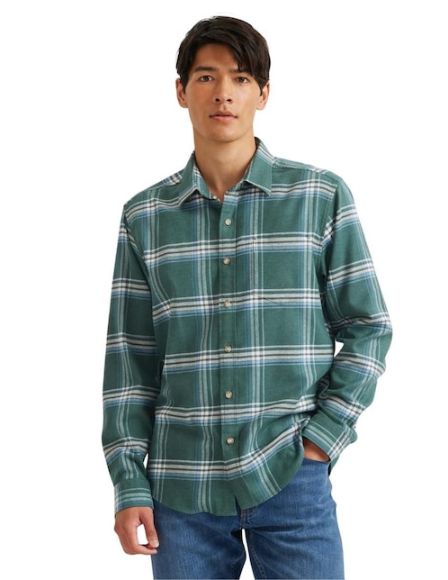 Camisa casual manga larga para hombre 1