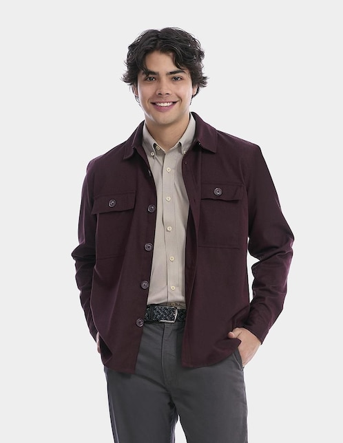 Sobrecamisa casual Vittorio Forti manga larga para hombre