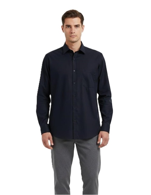"camisa/sobrecamisa" casual michel blanc "de" (si aplica) bambú y microfibra "manga" larga "para hombre"