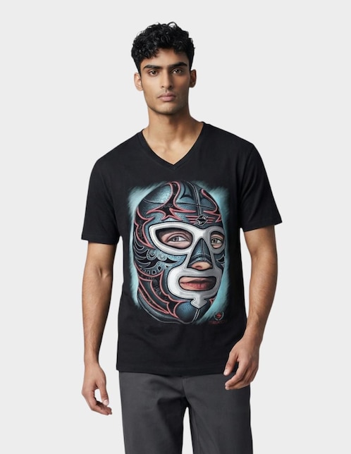 Playera cuello V para hombre 1