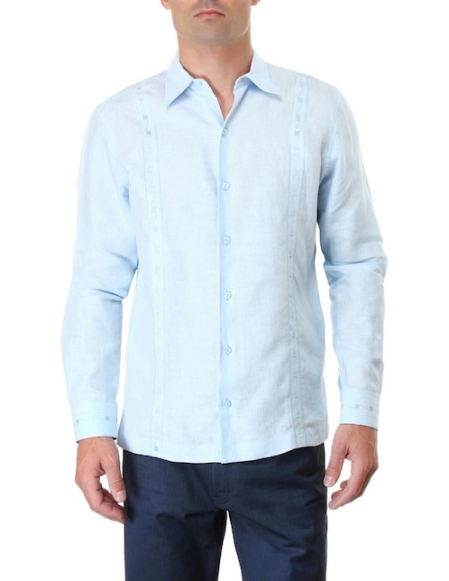 Guayabera manga larga para hombre 1