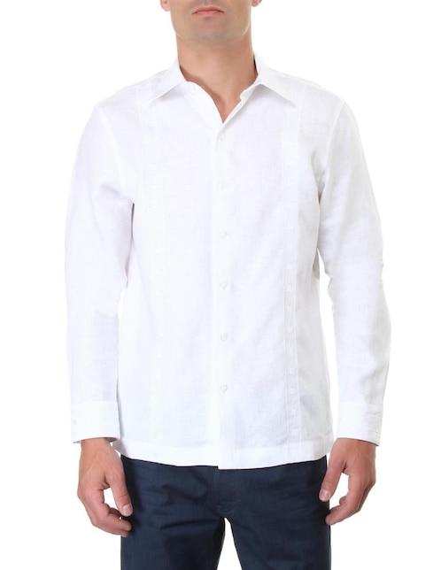 GUAYABERA ÁBITO 1709 M/L L, CH, BLANCO