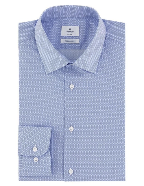 Camisa casual Scappino de algodón manga larga para hombre