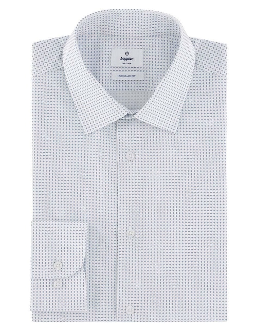 Camisa casual Scappino de algodón manga larga para hombre