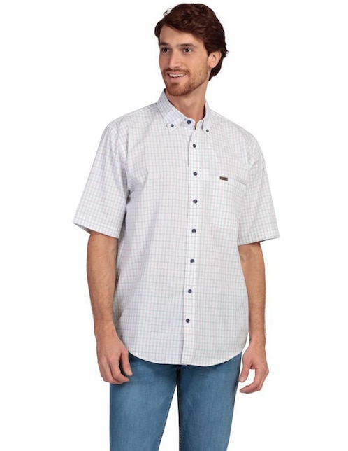 Camisa casual Lee de algodón manga corta para hombre