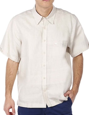 Camisa Casual Ferrioni De Manga Corta Para Hombre