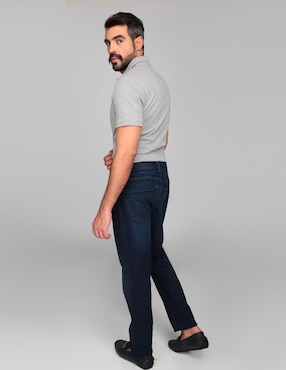 Jeans slim Savane lavado obscuro para hombre