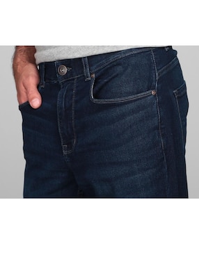Jeans slim Savane lavado obscuro para hombre
