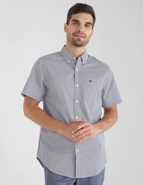 Camisa Casual Dockers De Algodón Manga Corta Para Hombre