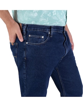 Jeans straight Yale lavado obscuro para hombre