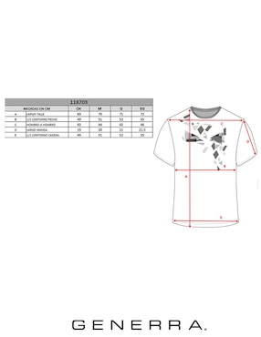 Playera Generra cuello redondo para hombre