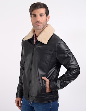 Chamarra casual Perry Ellis para hombre