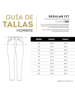 Jeans straight Lee para hombre
