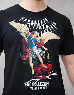 Playera FNC Collezioni cuello redondo para hombre