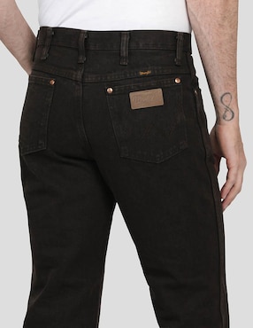 Jeans slim Wrangler lavado obscuro para hombre