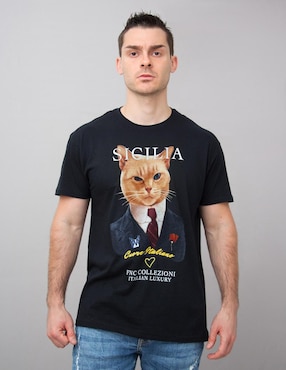 Playera FNC Collezioni cuello redondo para hombre