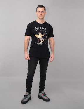 Playera FNC Collezioni Angeli E Demoni -Tattoo Lover cuello redondo para hombre