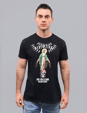 Playera FNC Collezioni cuello redondo para hombre