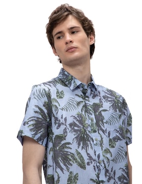 Camisa casual Generra de manga corta para hombre