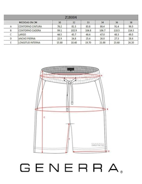 Short Generra para hombre