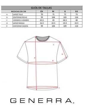 Playera Generra cuello redondo para hombre