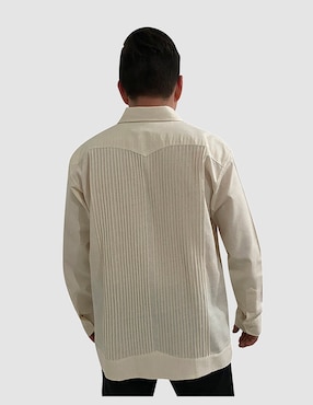 Guayabera manga larga Regent Street para hombre