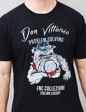 Playera Fnc Collezioni Don Vittorio cuello redondo para hombre