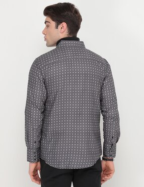 Camisa casual Pavini de algodón manga larga para hombre