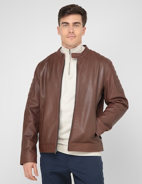 Chamarra casual Perry Ellis con bolsillos para hombre
