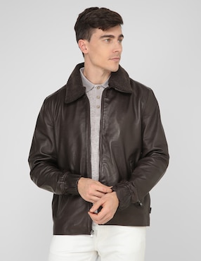 Chamarra casual Perry Ellis con bolsillos para hombre