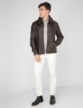 Chamarra casual Perry Ellis con bolsillos para hombre
