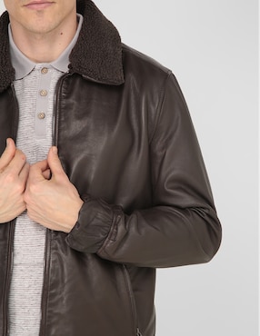 Chamarra casual Perry Ellis con bolsillos para hombre