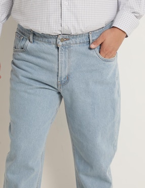 Jeans straight Regent Street lavado claro para hombre
