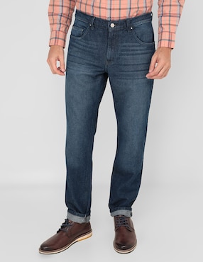 Jeans Straight JBE Lavado Obscuro Para Hombre