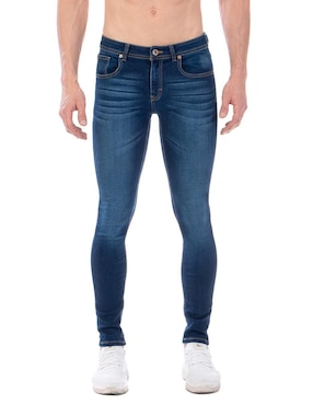 Opp´s Jeans Skinny Lavado Stone Wash Para Hombre