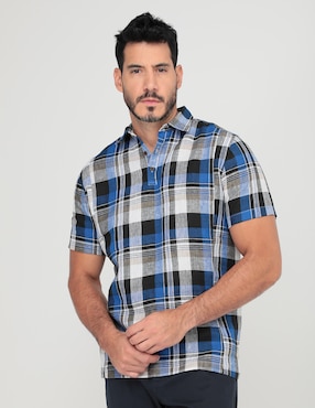 Camisa casual JBE de manga corta para hombre